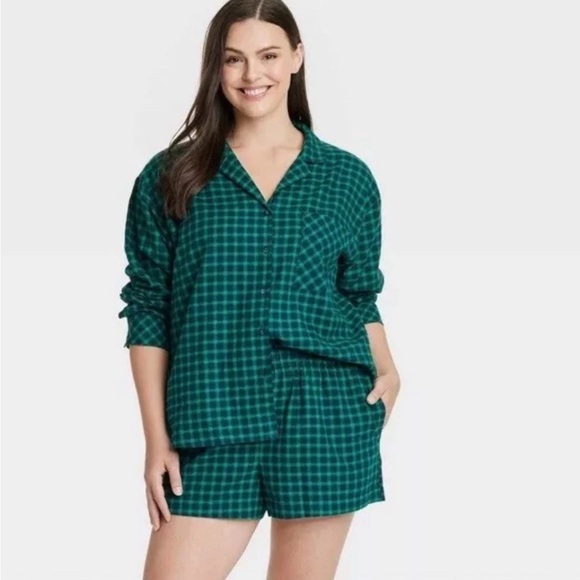 Auden Other - 🆕Auden Flannel Plaid Checkered Sleepwear Matching Set Size Large | NWT